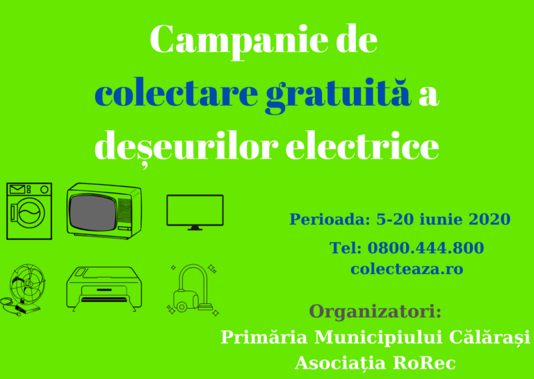 Campanie de colectare gratuită a deșeurilor electrice